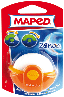 MAPED Gomme avec &eacute;tui de protection Zenoa -  - Coloris al&eacute;atoires