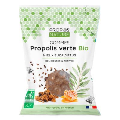 PROPOS NATURE Gomme De Propolis Miel Et Eucalyptus Bio 45g Propos'Nature