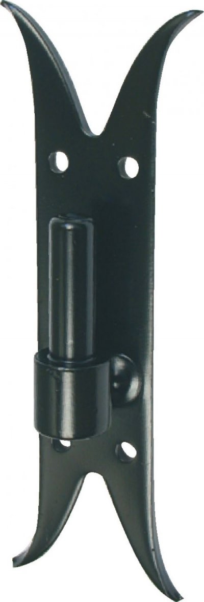 AFBAT Gond sur platine - queu de carpe - &Oslash;14 x 40 x 220 mm - acier - noir