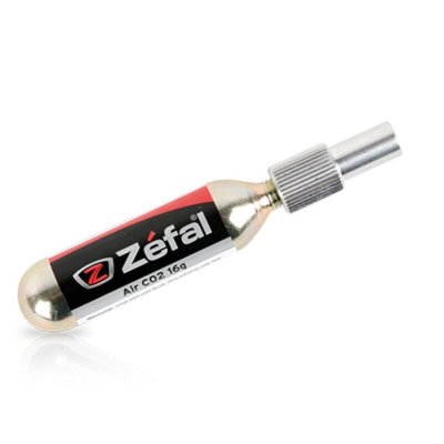 Gonfleur co2 zefal ez adaptor cartouche de co2 16g argent