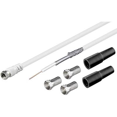 GOOBAY  100 dB Set c&acirc;ble d'antenne coaxial C&acirc;ble de raccordement LNB 20 m