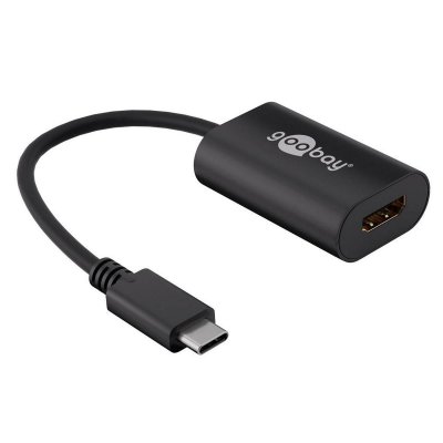 GOOBAY  38532 Adaptateur USB-C HDMI 4k 60&nbsp;Hz, Noir