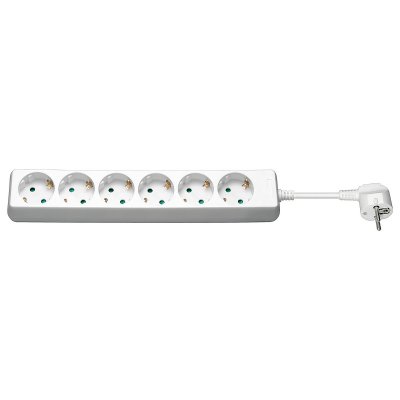 GENERIQUE Goobay 51079 Bloc Multiprise, Blanc, 3 m Longueur de C&acirc;ble