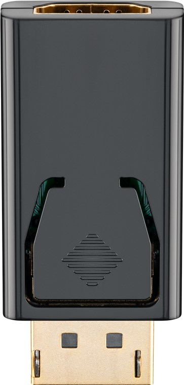 GOOBAY  51719 Adaptateur DisplayPort/HDMI 1.1, Dor&eacute;, Noir