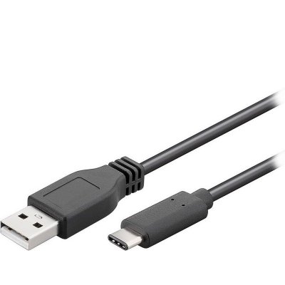 GOOBAY  55468 C&acirc;ble USB 2.0 USB-C vers USB A, Noir, 1.8m Longueur