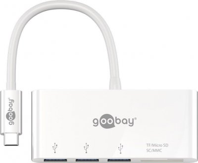 GOOBAY  62097 Adaptateur USB-C Multiport Lecteur de Carte