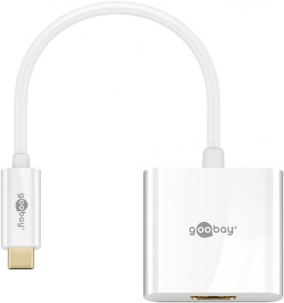 GOOBAY  66259 Adaptateur USB-C pour Appareil USB-C/HDMI 0,2 m Blanc