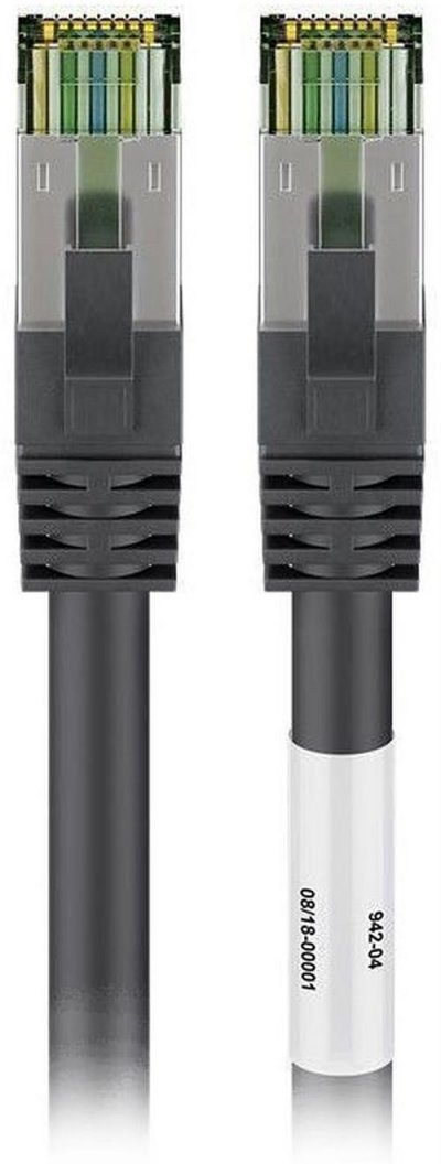 GOOBAY  - 66719 - 0,25 m - Cat8.1 - s/ftp (s-stp) - RJ-45 - RJ-45 - Noir (66719)
