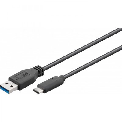 GOOBAY  67999 C&acute;ble USB-C Vers USB A 3.0, Noir, 0.5m Longueur