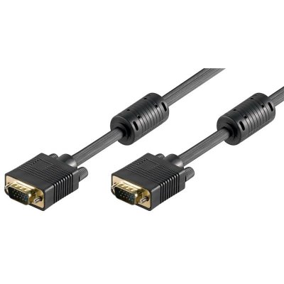 GENERICA Goobay 68141 C&acirc;ble de Moniteur Full HD SVGA, Dor&eacute;, 30m Longueur