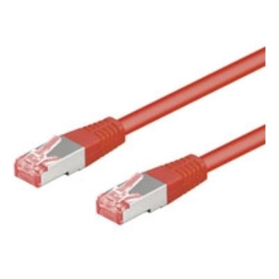 WENTRONIC Goobay 68286 CAT 6 C&acirc;ble de Liaison, S/FTP (PiMF), Rouge, 30m Longueur de C&acirc;ble