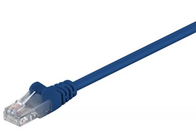 GOOBAY  68407 CAT 6 C&acirc;ble de Liaison, U/UTP, Bleu, 3m Longueur de C&acirc;ble