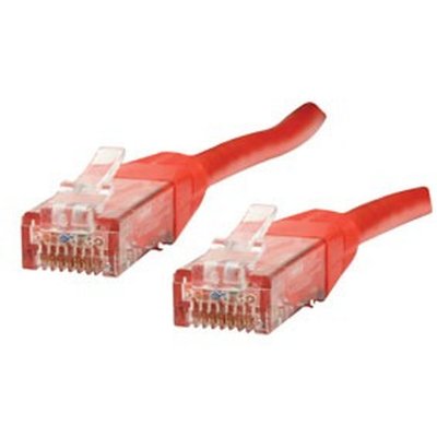 WENTRONIC Goobay 68446 CAT 6 C&acirc;ble de Liaison, U/UTP, Rouge, 10m Longueur de C&acirc;ble