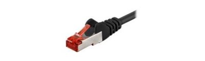 WENTRONIC Goobay 68702 CAT 6 C&acirc;ble de Liaison, S/FTP (PiMF), Noir, 7.5m Longueur de C&acirc;ble