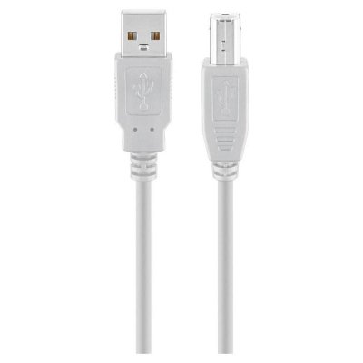 GOOBAY  68714 C&acirc;ble Hi-Speed USB 2.0, Connecteur, Gris, 5m Longueur