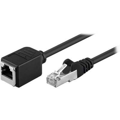 GOOBAY  73390 CAT 5e Rallonge, F/UTP, Noir, 15m Longueur