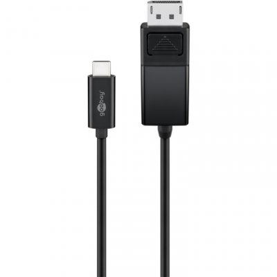GOOBAY  79295 c&acirc;ble vid&eacute;o et adaptateur 1,2 m USB Type-C DisplayPort Noir