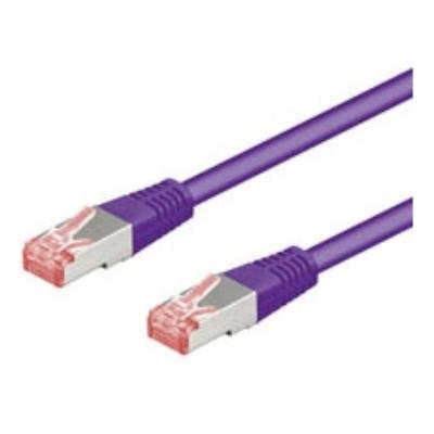 WENTRONIC Goobay 93542 CAT 6 C&acirc;ble de Liaison, S/FTP (PiMF), Violet, 30m Longueur