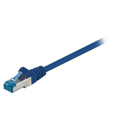 GOOBAY  93779 CAT 6a C&acirc;ble de Liaison, S/FTP (PiMF), Bleu, 3m Longueur