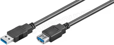 WENTRONIC Goobay 93998 c&acirc;ble USB 1,8 m Noir, C&acirc;ble d''extension