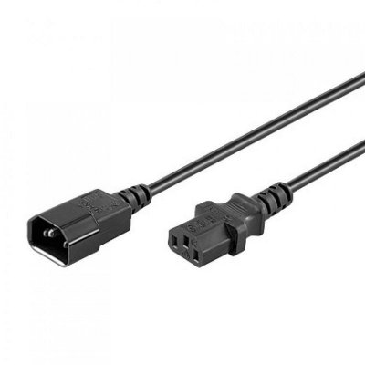 WENTRONIC Goobay 95287 Rallonge pour Appareils Froids, 3 m Longueur, Noir