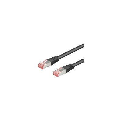 GOOBAY  95528 CAT 6 C&acirc;ble de Liaison, S/FTP (PiMF), Noir, 7.5 m Longueur
