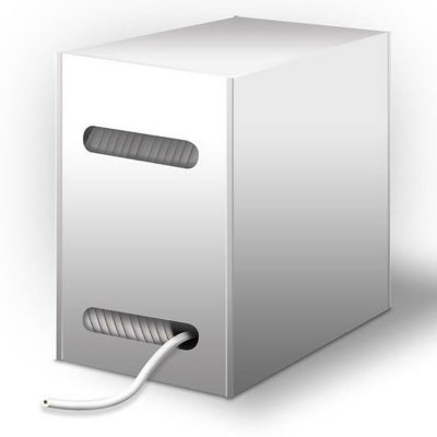 GOOBAY  95707 CAT 5e C&acirc;ble R&eacute;seau, F/UTP, Gris, 305 m Longueur