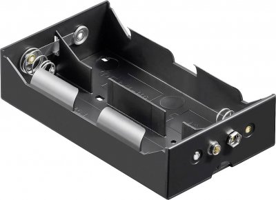 GOOBAY  Boitier pour 4 Piles D (Mono) Push Button Terminal 9V