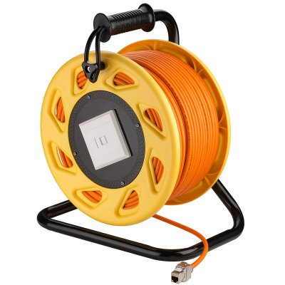 GOOBAY  CAT 7A Tambour de c&acirc;ble r&eacute;seau 50m
