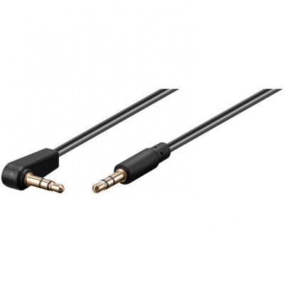 GOOBAY  Cordon Audio St&eacute;r&eacute;o Jack 3.5 mm Coud&eacute; 1 m