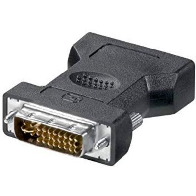 GOOBAY  DVI-I M / VGA F DVI-I 12+5 D-Sub Noir