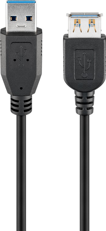 GOOBAY  - Kabel usb 3.0 Verl&auml;ngerung s/b 5.0m - Cable - Digital (95726)