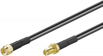 GOOBAY  : Rallonge pour antenne wifi RP-SMA m&acirc;le vers femelle - 3 m