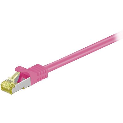 GOOBAY  RJ-45 CAT7 0.25m c&acirc;ble de r&eacute;seau Magenta 0,25 m S/FTP (S-STP)