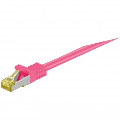 GOOBAY  RJ-45 CAT7 1m c&acirc;ble de r&eacute;seau Magenta S/FTP (S-STP)