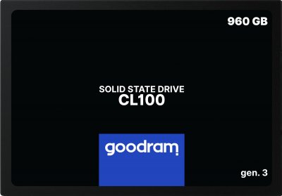 GOODRAM  CL100 gen.3 2.5"" 960 Go S&eacute;rie ATA III 3D TLC NAND