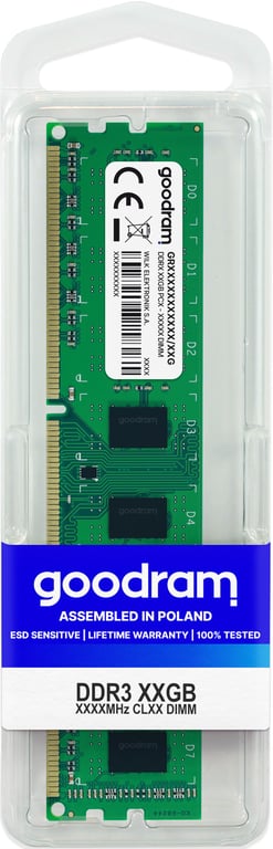 GOODRAM  GR1600D364L11/8G module de m&eacute;moire 8 Go 1 x 8 Go DDR3 1600 MHz