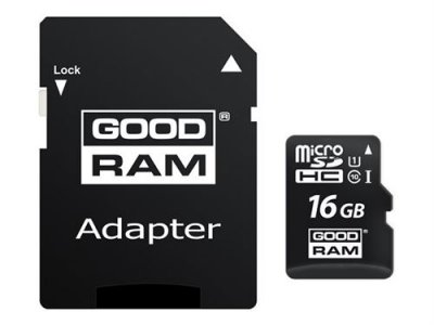 GOODRAM  Micro SD C10&nbsp;Carte m&eacute;moire Micro SDHC de 16&nbsp;Go