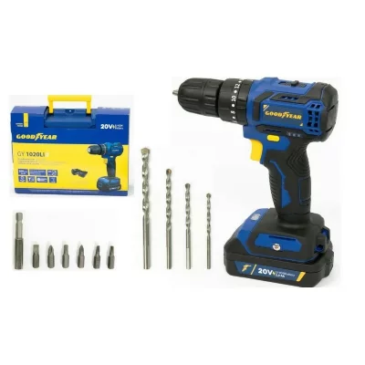 GOODYEAR  Gy1020li 1300rpm Hammer Drill Argent&eacute;