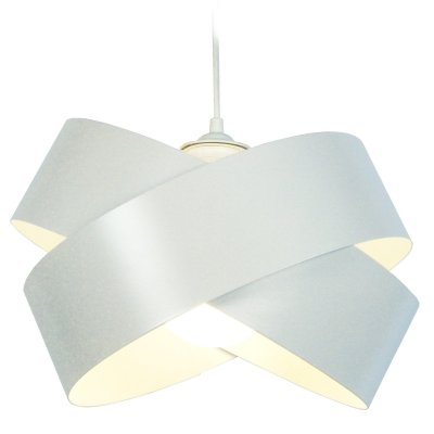 TOSEL GORDIUM - Suspension g&eacute;om&eacute;trique m&eacute;tal blanc
