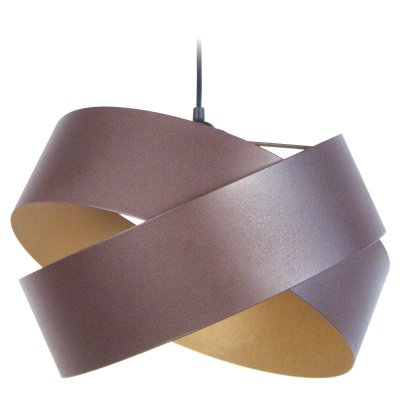 TOSEL GORDIUM - Suspension g&eacute;om&eacute;trique m&eacute;tal marron