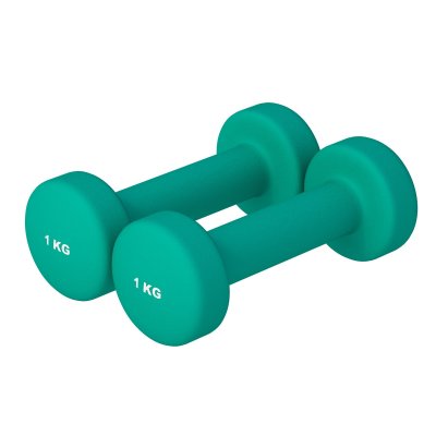 GORILLA SPORTS  - 1 kg (2x0,5) &agrave; 10kg (2x5,0) Halt&egrave;res fitness en vinyle - Poids : 2 kg