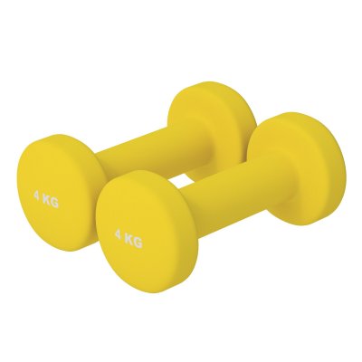 GORILLA SPORTS  - 1 kg (2x0,5) &agrave; 10kg (2x5,0) Halt&egrave;res fitness en vinyle - Poids : 8 kg