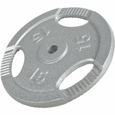 GORILLA SPORTS  - Disques en fonte avec poign&eacute;es - 31 mm - Gris - De 0,5 kg &agrave; 20 kg - Poids : 15 kg