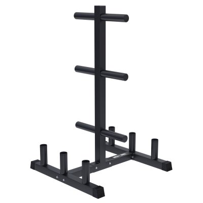 GORILLA SPORTS  Rack Olympique Noir pour Poids et Barres