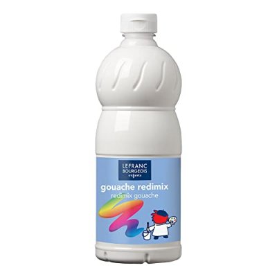 LEFRANC & BOURGEOIS Gouache liquide - 1 litre - Color & Co - Blanc Ecole