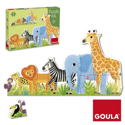 GOULA  - 53426 - Puzzle XXL jungle du plus petit au plus grand