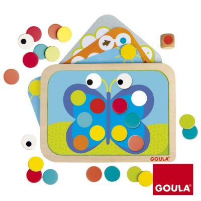 JUMBO Goula couleur carte magn&eacute;tique cuir 29 x 29 cm 47 pcs