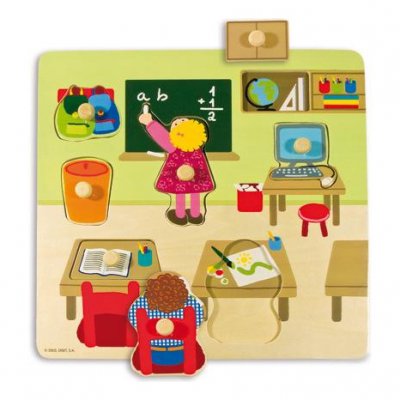 GOUL a la forme des pi&egrave;ces de puzzle &agrave; l'&eacute;cole 7