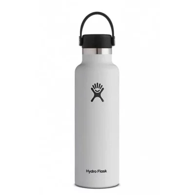 HYDRO FLASK Gourde  bouchon Flex Cap 21 oz - blanc/noir - TU